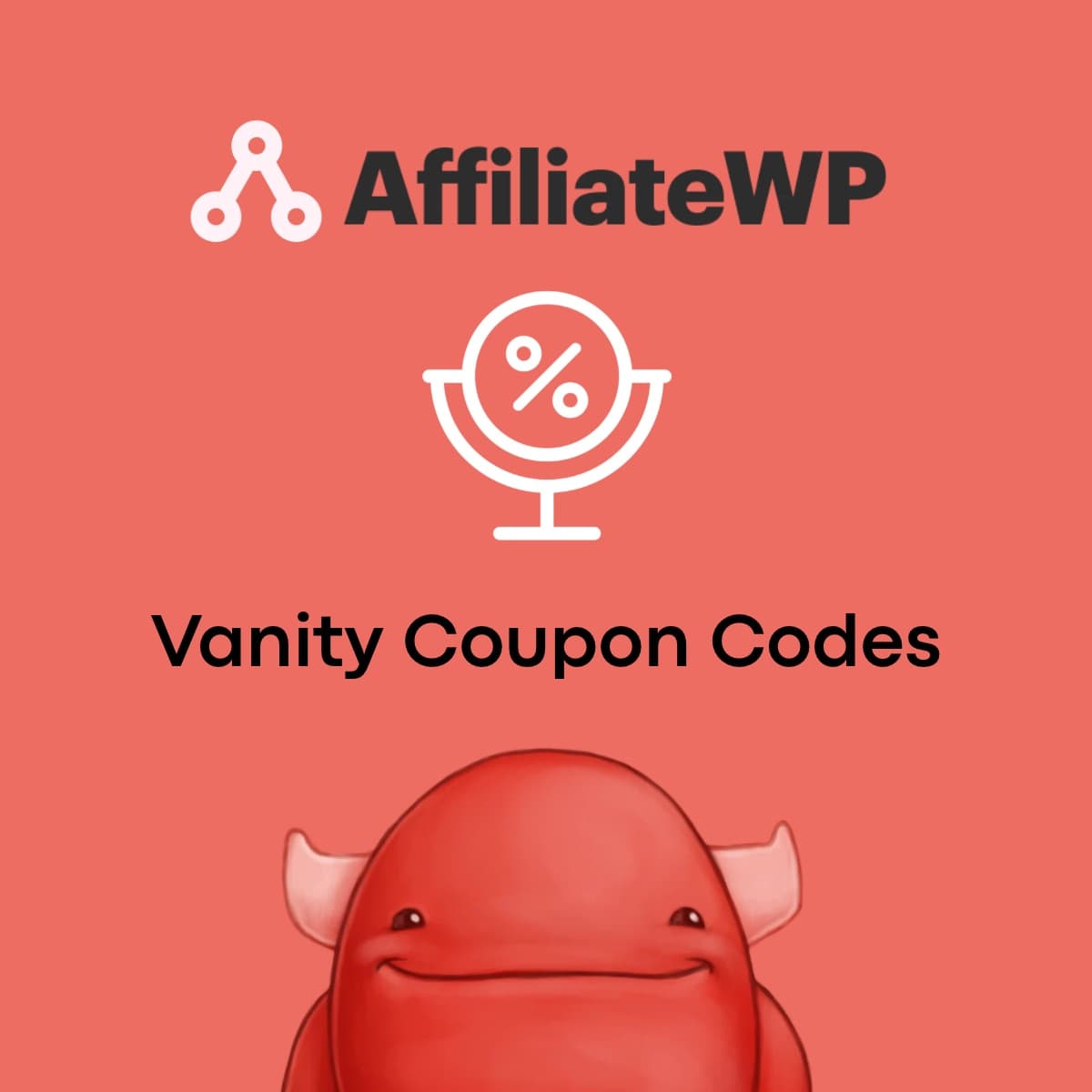 Screenshot of AffiliateWP - Vanity Coupon Codes interface