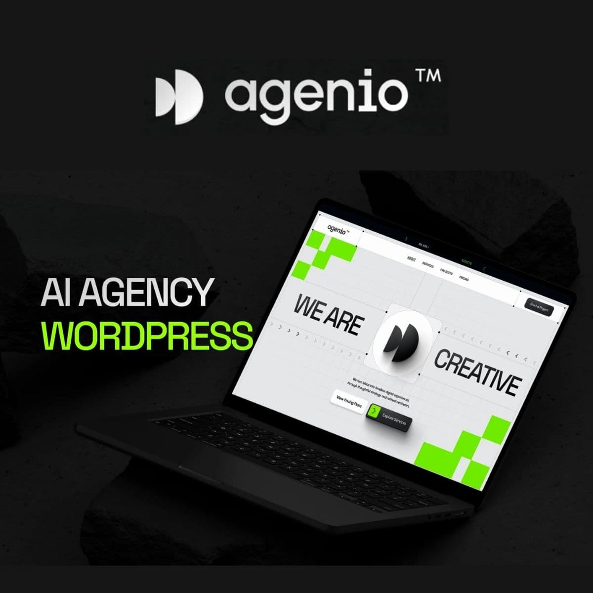 Screenshot of Agenio interface