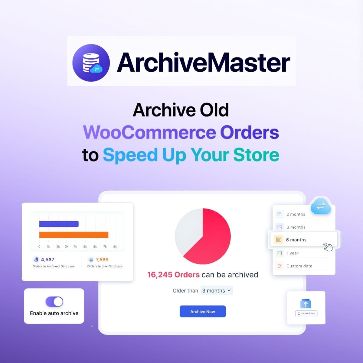 Archive Master Pro - WordPress Plugin/Theme Screenshot of Archive Master Pro interface