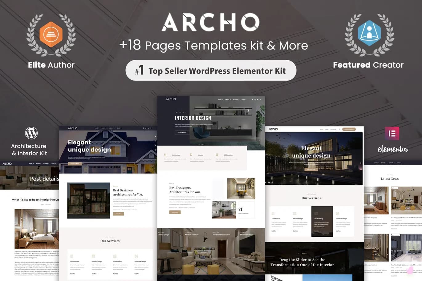 Screenshot of Archo interface