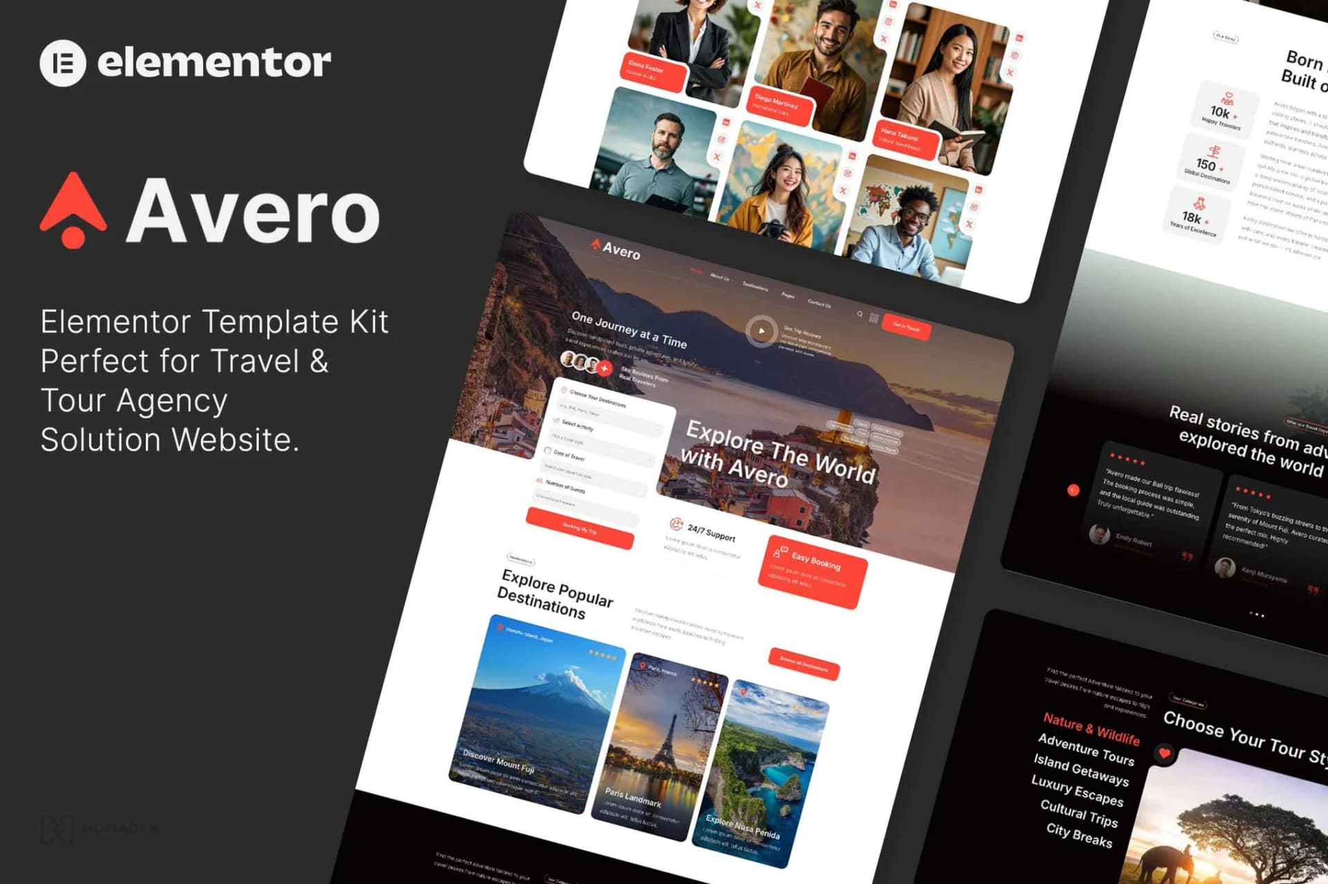 Screenshot of Avero interface