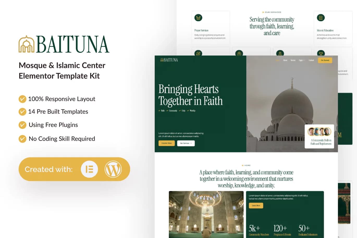 Screenshot of Baituna interface
