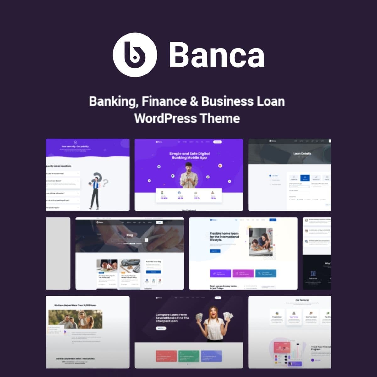Screenshot of Banca interface