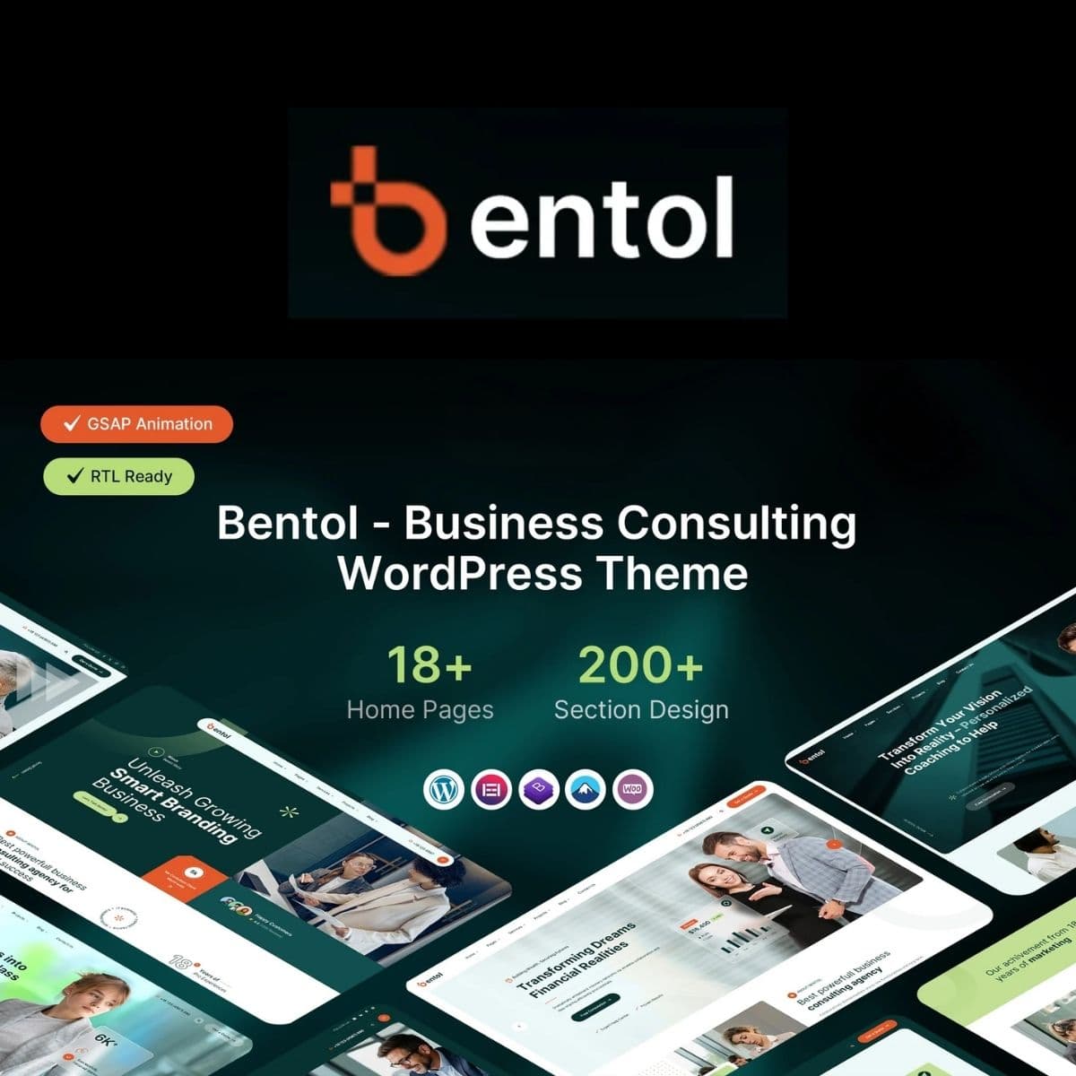 Bentol – Business Consulting WordPress Theme Preview