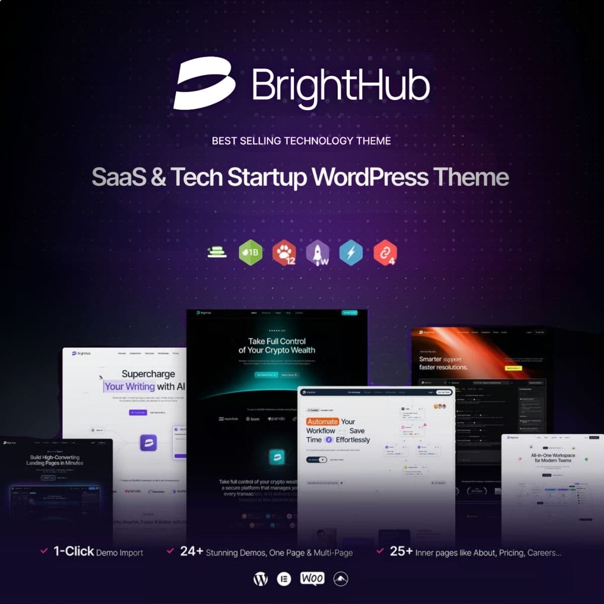 Screenshot of BrightHub interface