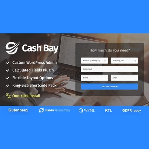 Cash Bay - Banking and Payday Loans WordPress Theme