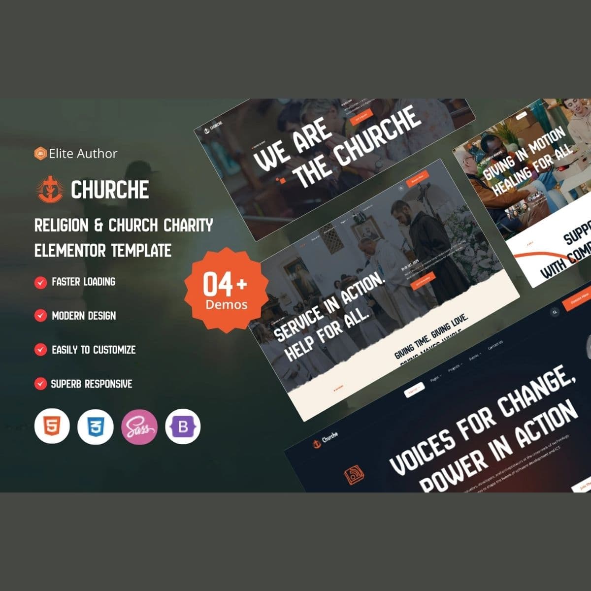 Churche – Religion & Church WordPress Theme Preview