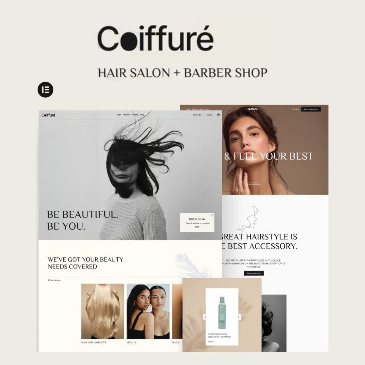 Screenshot of Coiffure interface