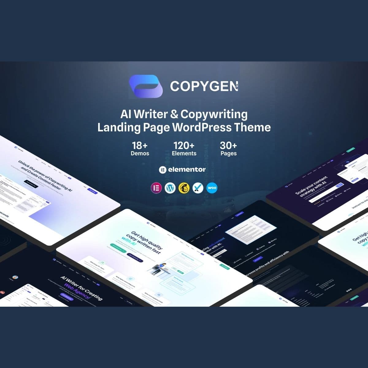 Screenshot of CopyGen interface