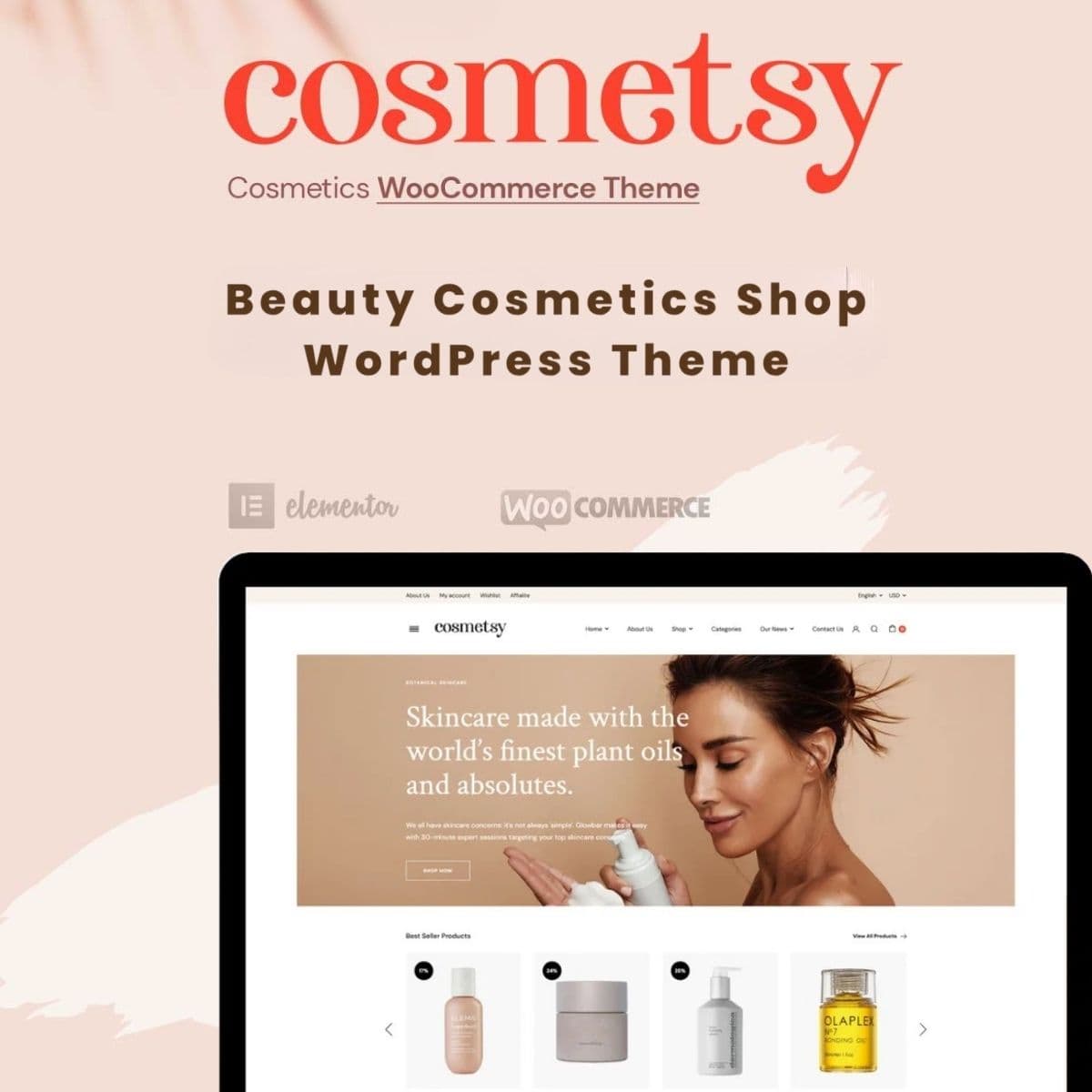 Screenshot of Cosmetsy interface