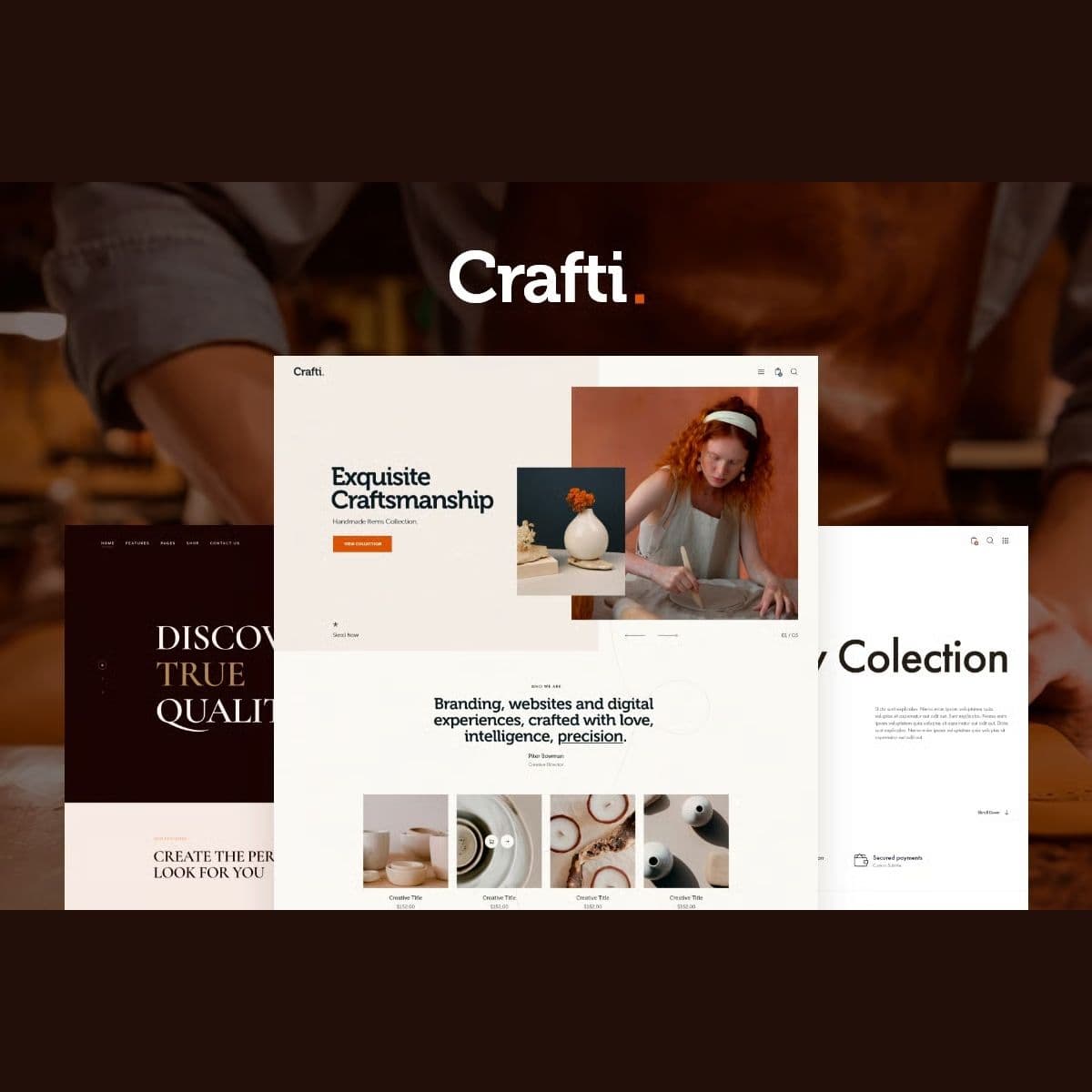 Screenshot of Crafti interface