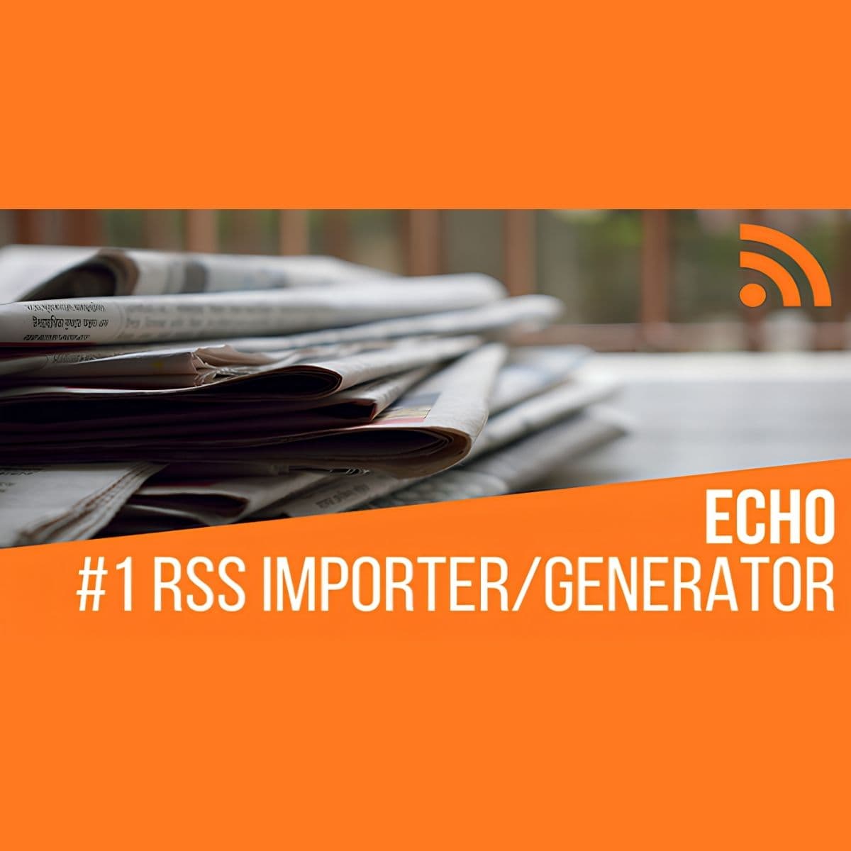 Screenshot of Echo RSS Feed Post Generator interface