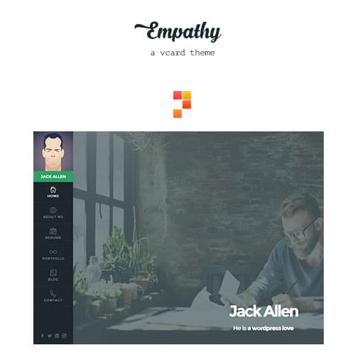 Empathy - A vCard WordPress Theme