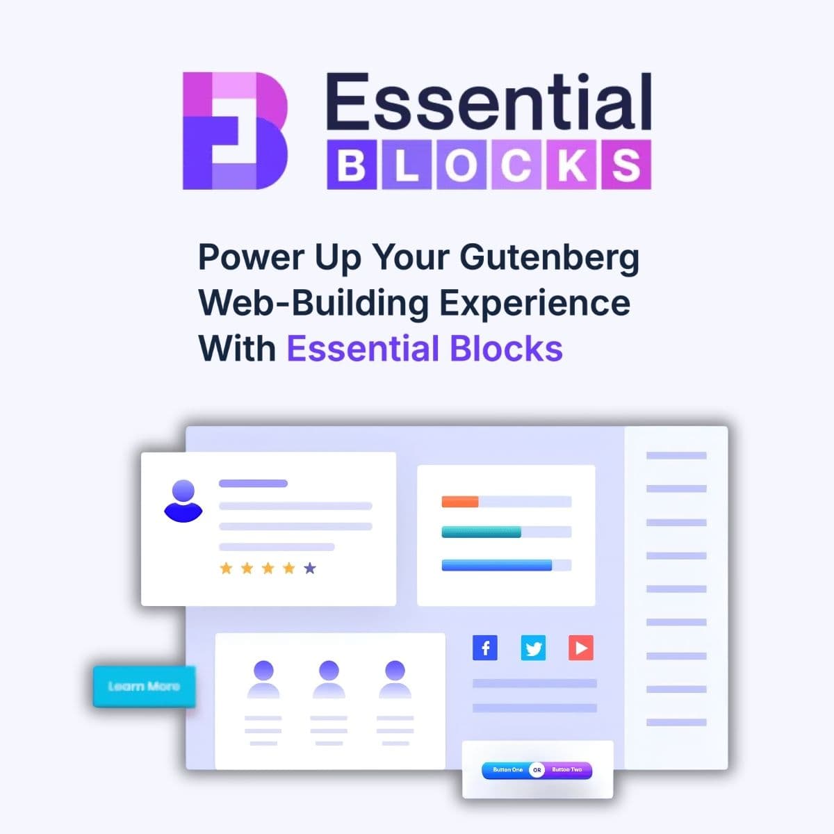 Screenshot of Essential Blocks Pro interface