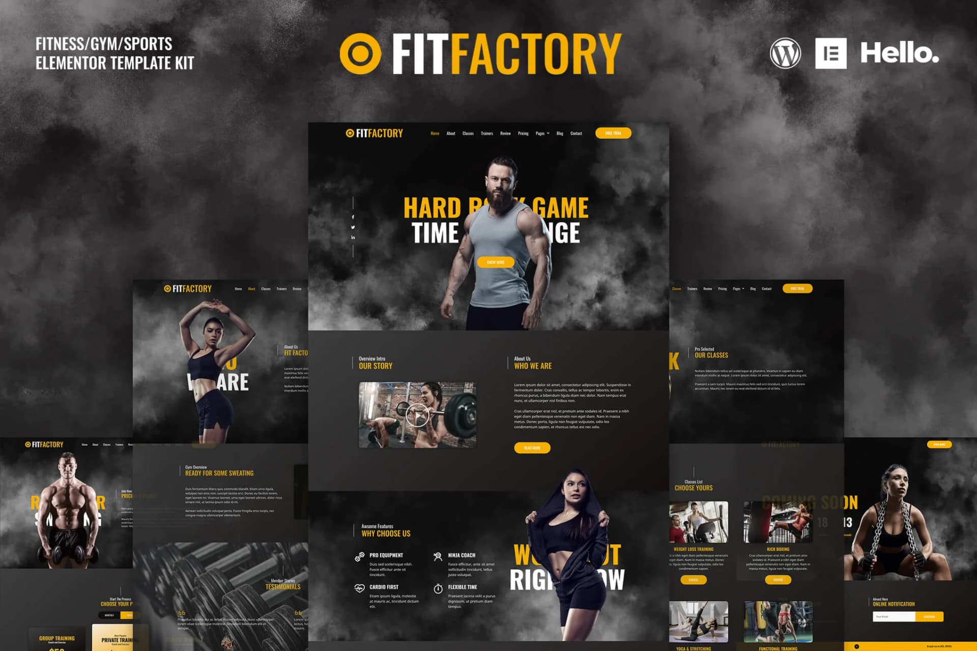 Screenshot of Fit Factory interface