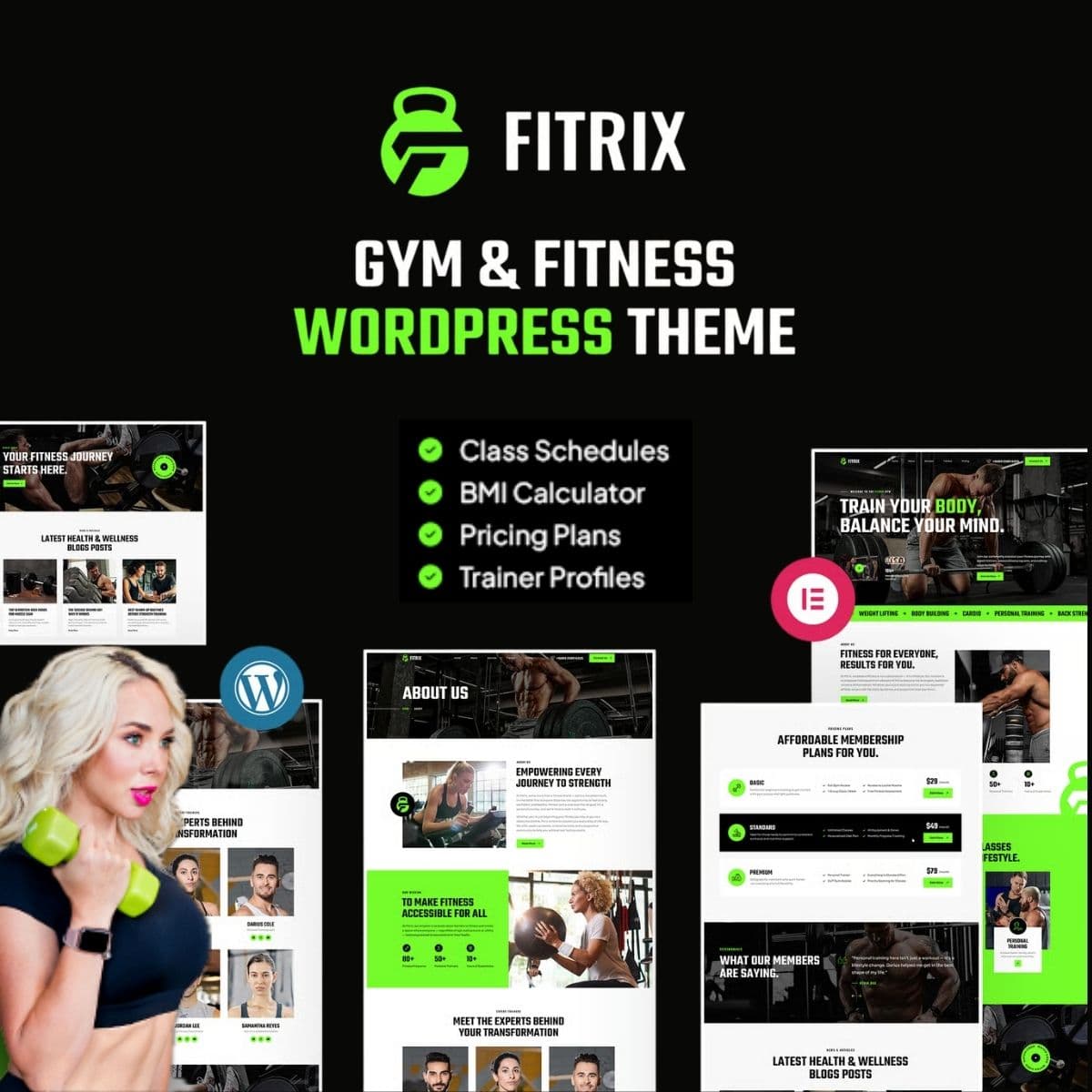 Screenshot of Fitrix interface