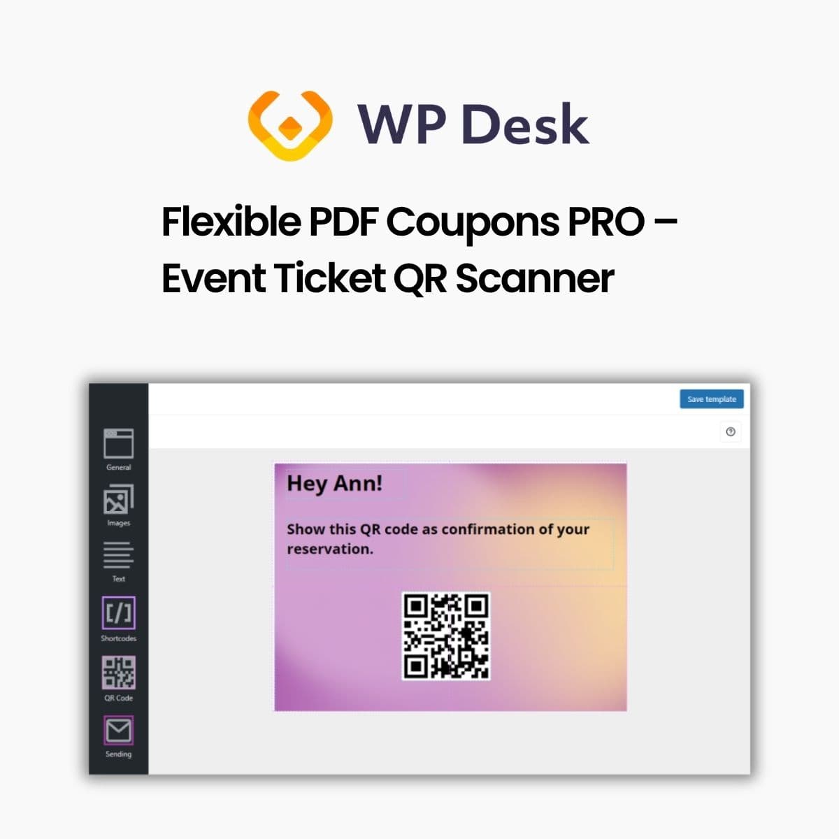Screenshot of WPDesk - Flexible PDF Coupons PRO interface