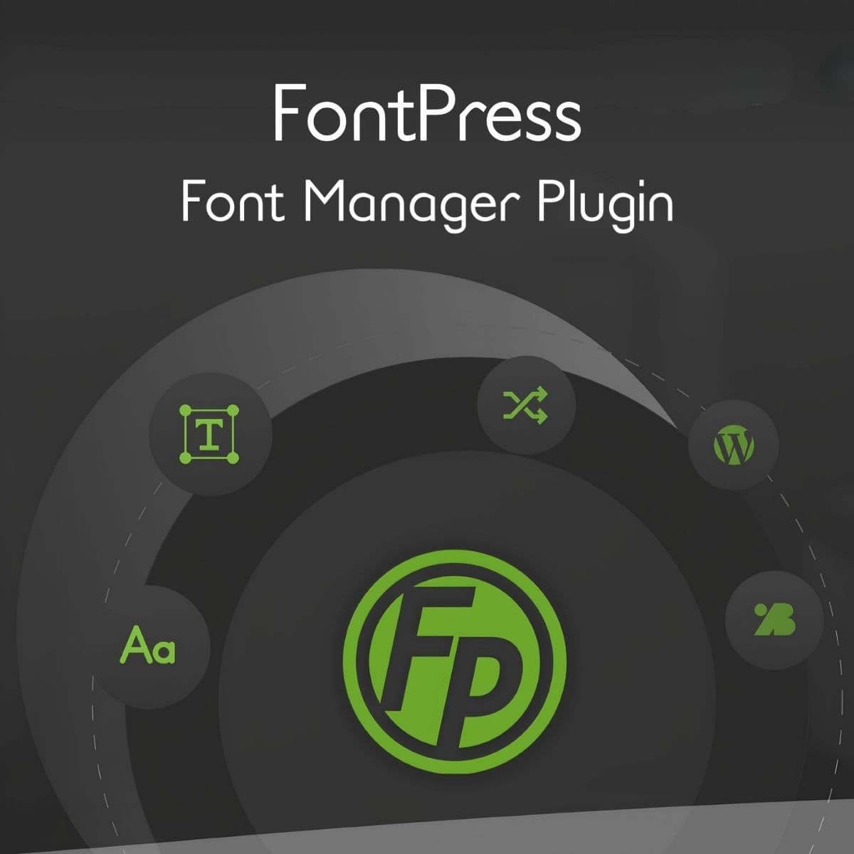 Screenshot of FontPress Font Manager Plugin interface