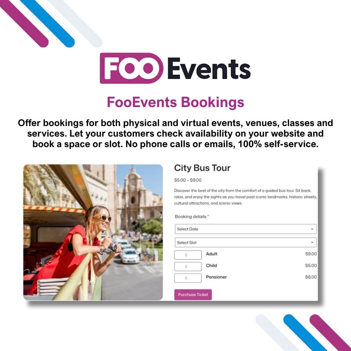 Screenshot of FooEvents Bookings interface