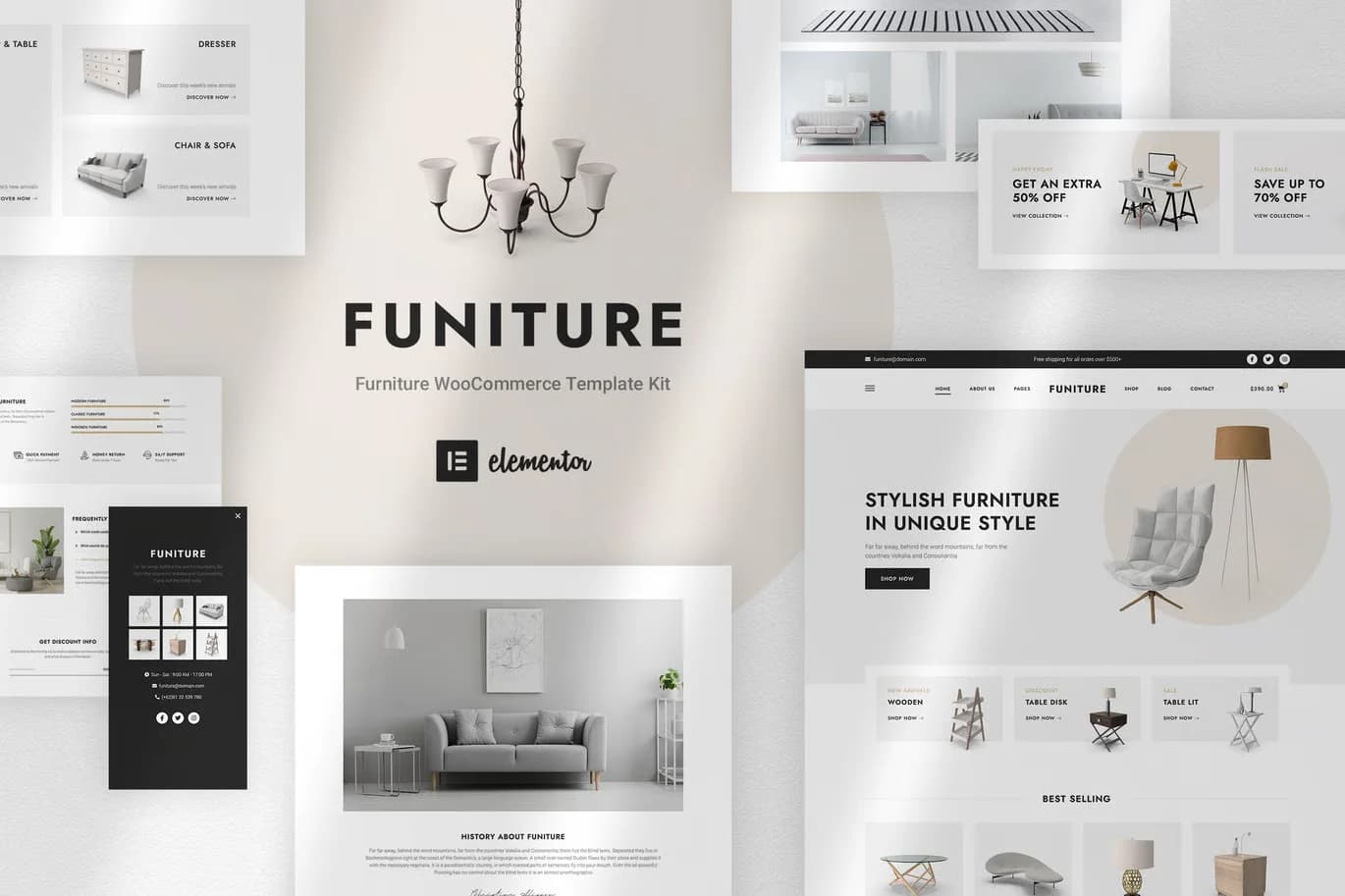 Screenshot of Funiture interface