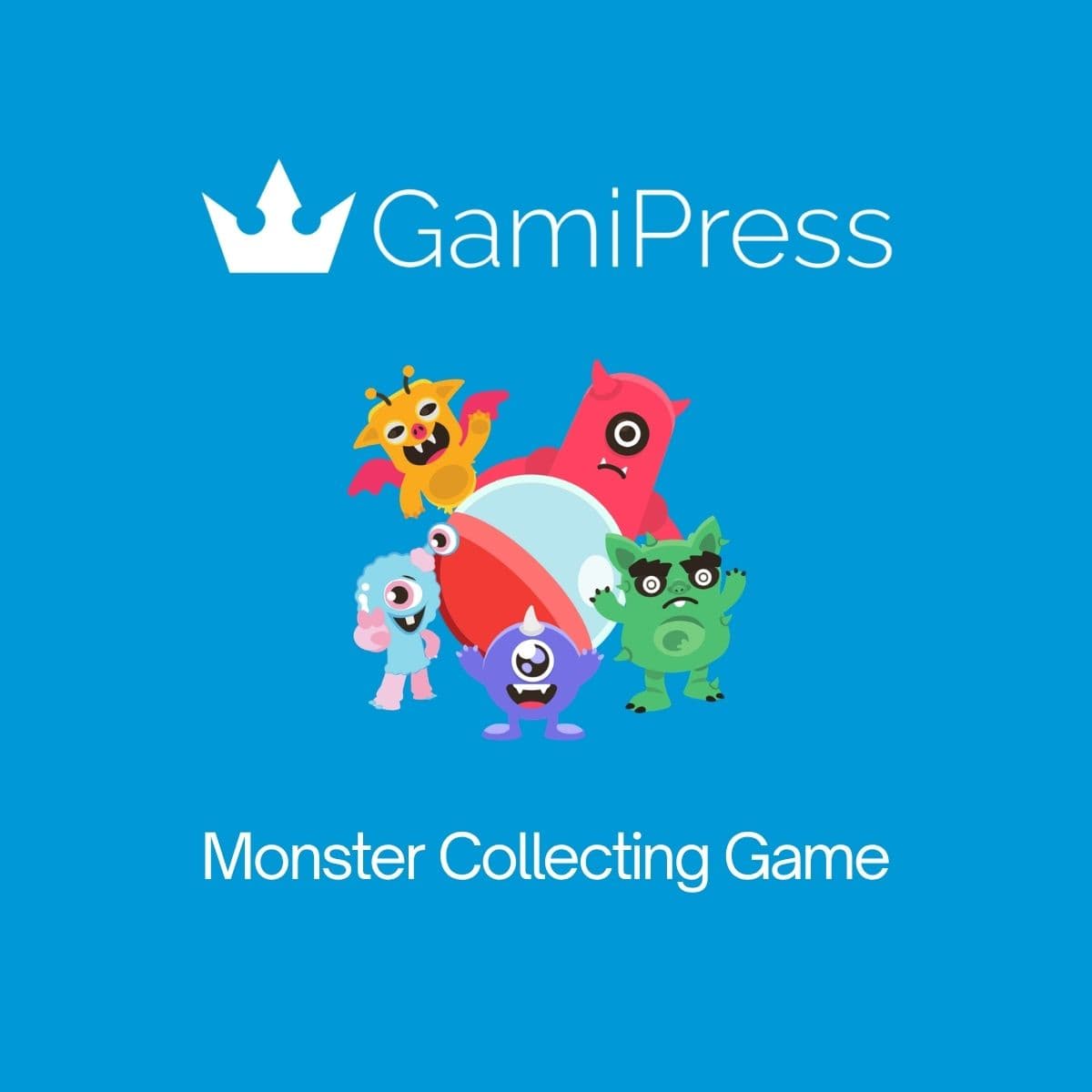Screenshot of GamiPress Monster Collecting Game interface