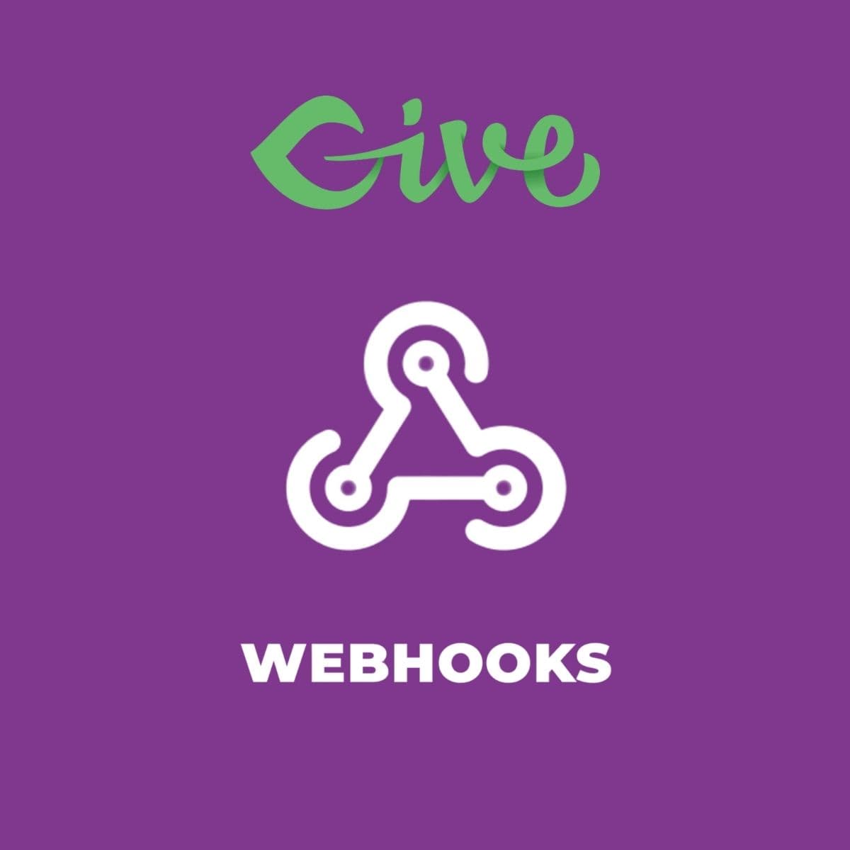 Screenshot of Give - Webhooks interface