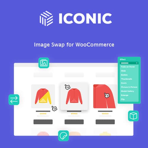 Screenshot of Iconic Image Swap for WooCommerce interface