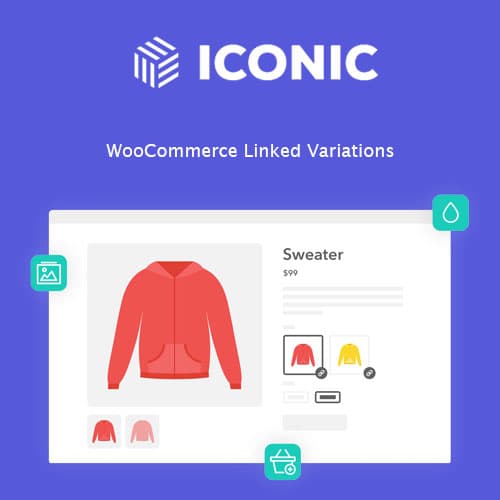 Screenshot of Iconic WooCommerce Linked Variations interface
