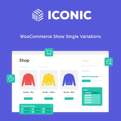 Screenshot of Iconic WooCommerce Show Single Variations interface