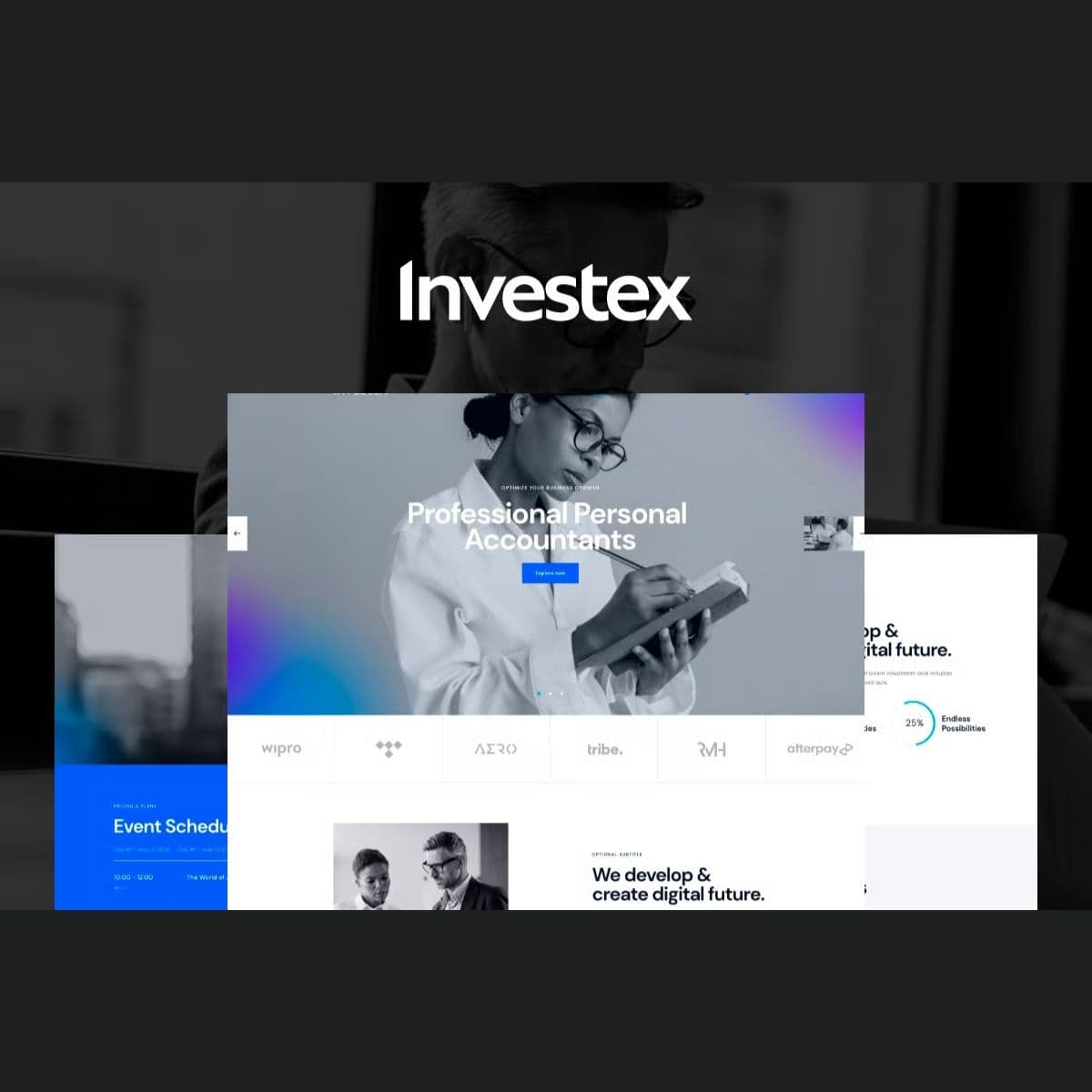 Screenshot of Investex interface