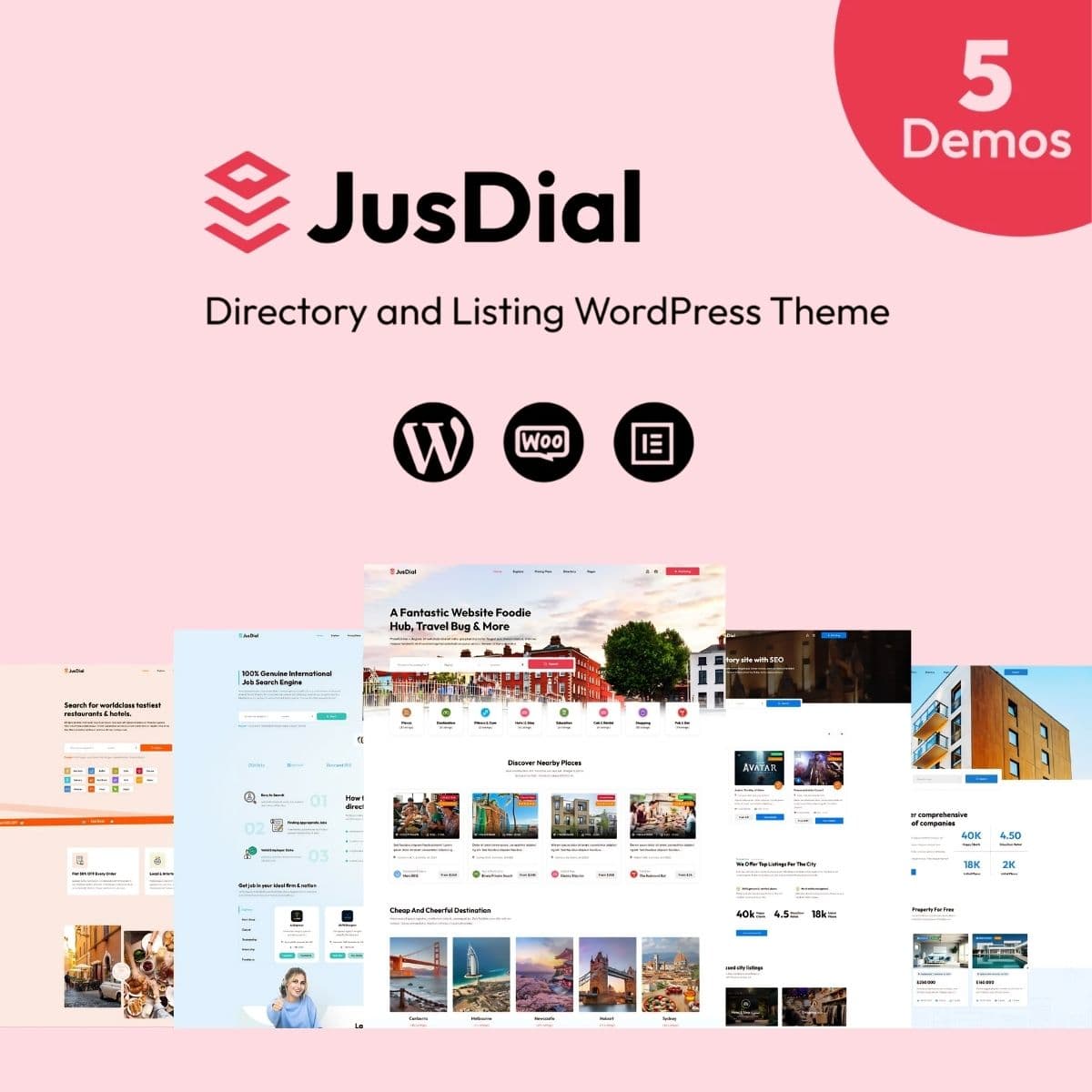 Screenshot of JusDial interface