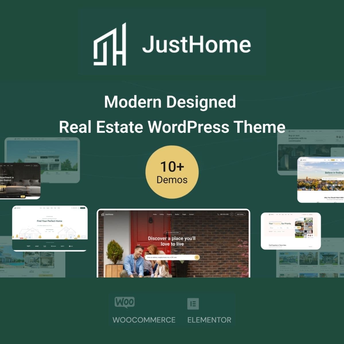 Screenshot of Justhome interface