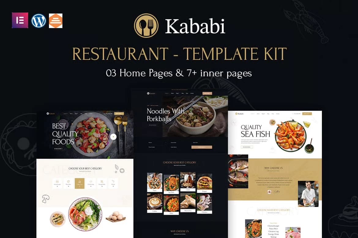 Kababi - Restaurant Elementor Template Kit 