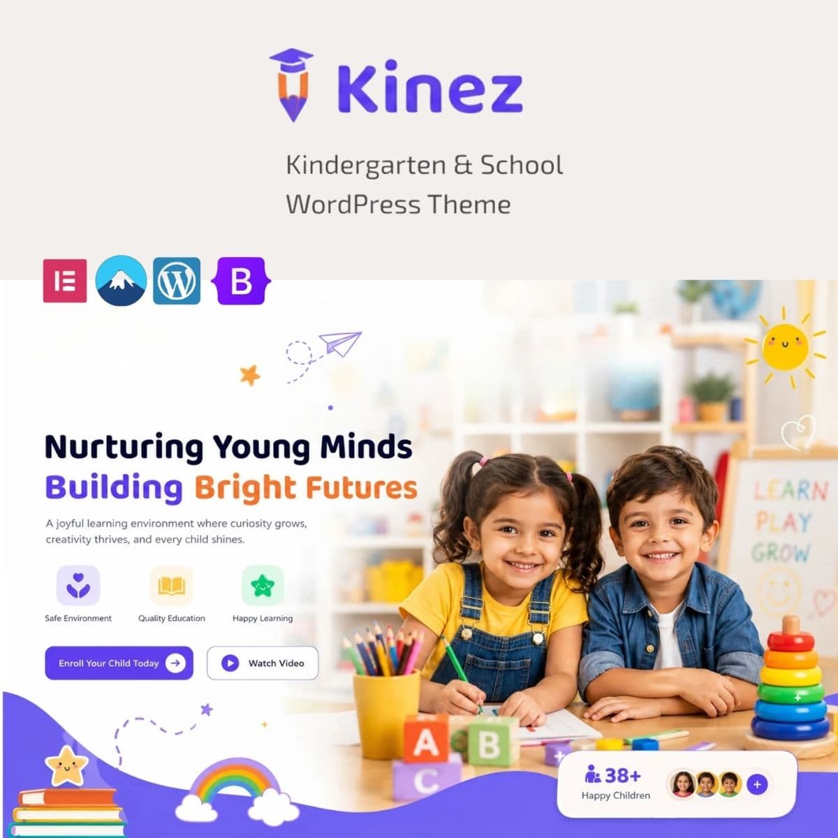 Screenshot of Kinez interface