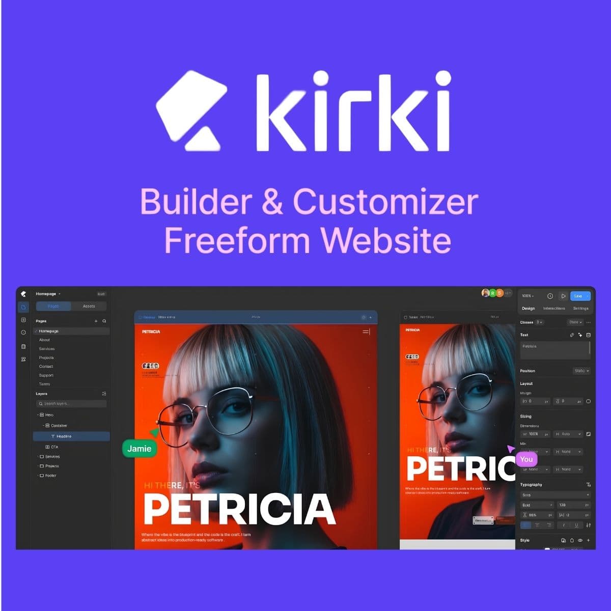 Kirki Pro - WordPress Plugin/Theme Screenshot of Kirki Pro interface