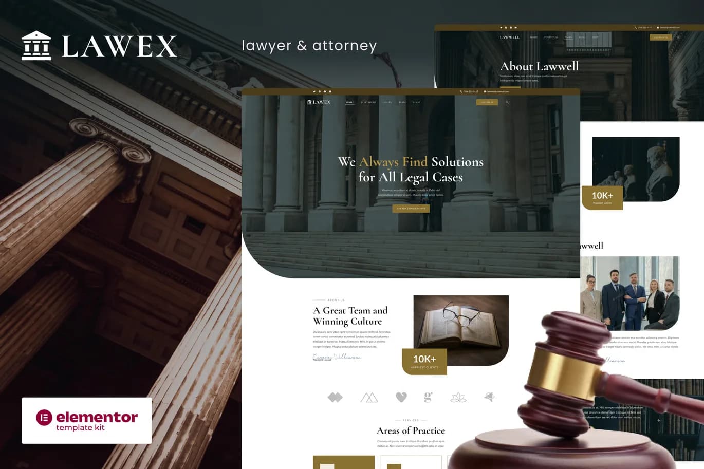 Screenshot of Lawex interface