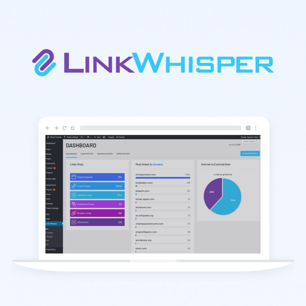 Screenshot of Link Whisper Pro interface