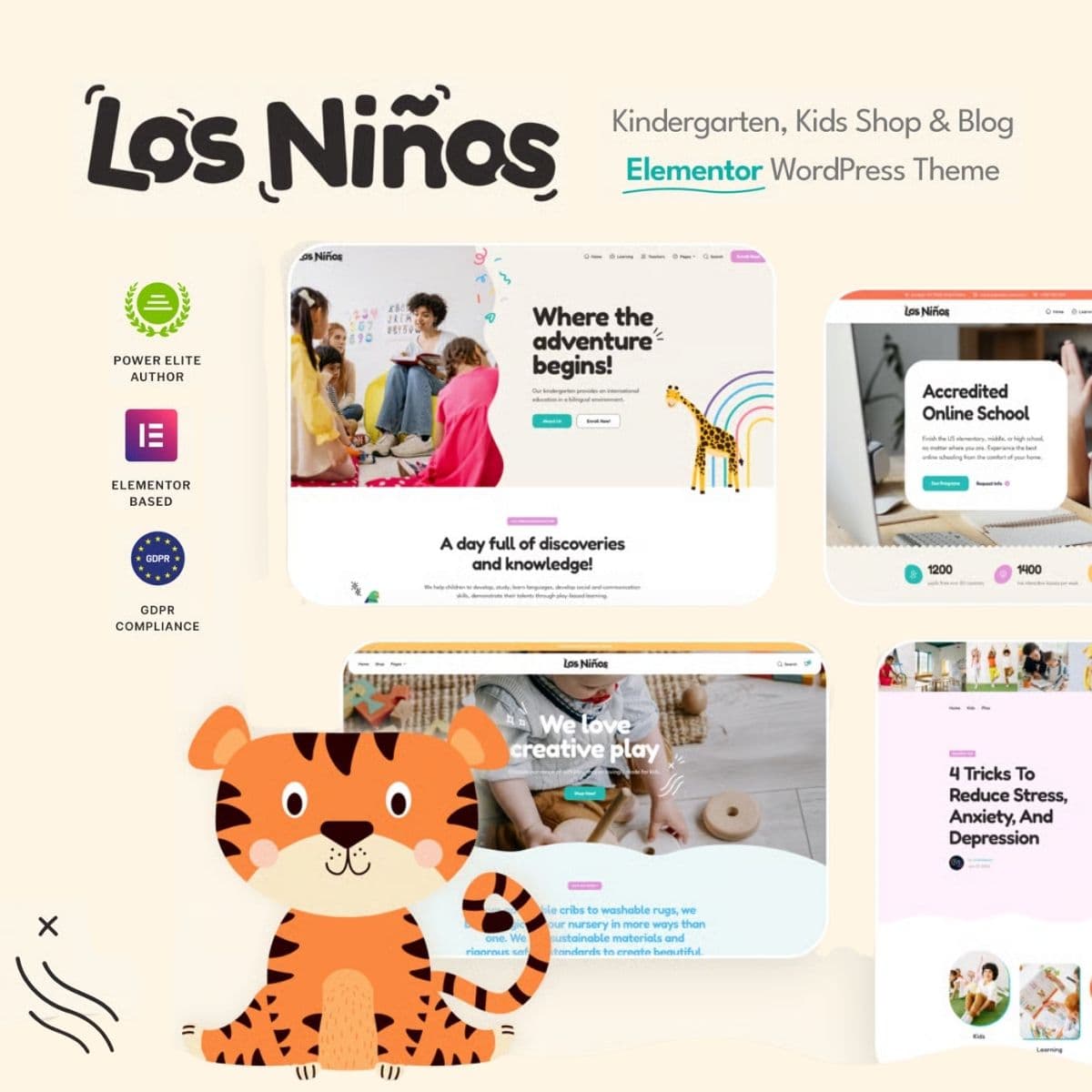Screenshot of Los Ninos interface