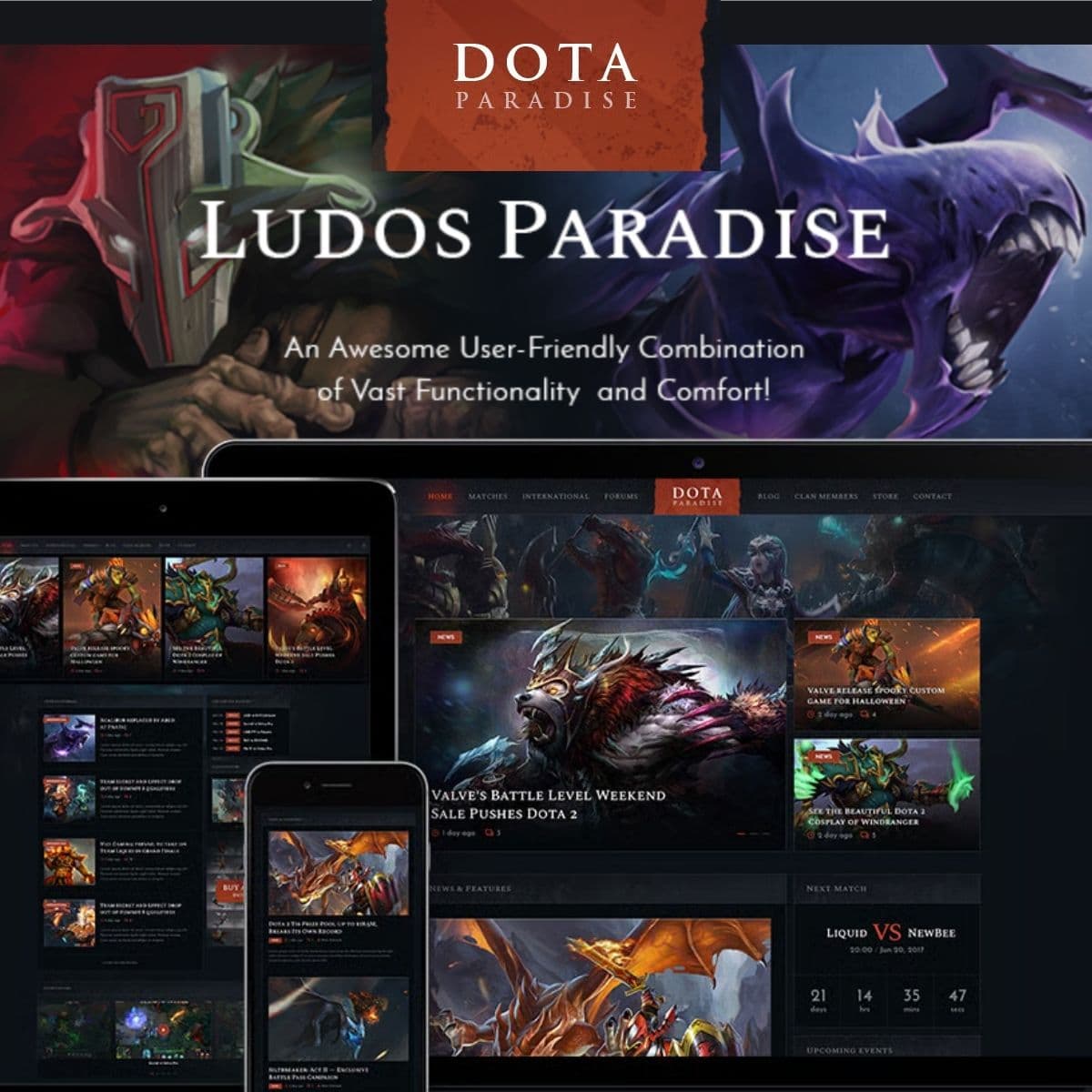 Screenshot of Ludos Paradise interface