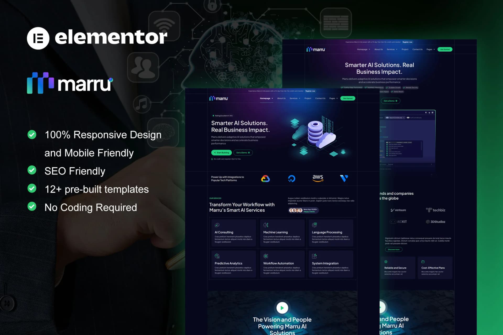 Screenshot of Marru interface
