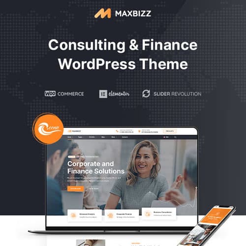 Maxbizz - Consulting & Financial Elementor WordPress Theme