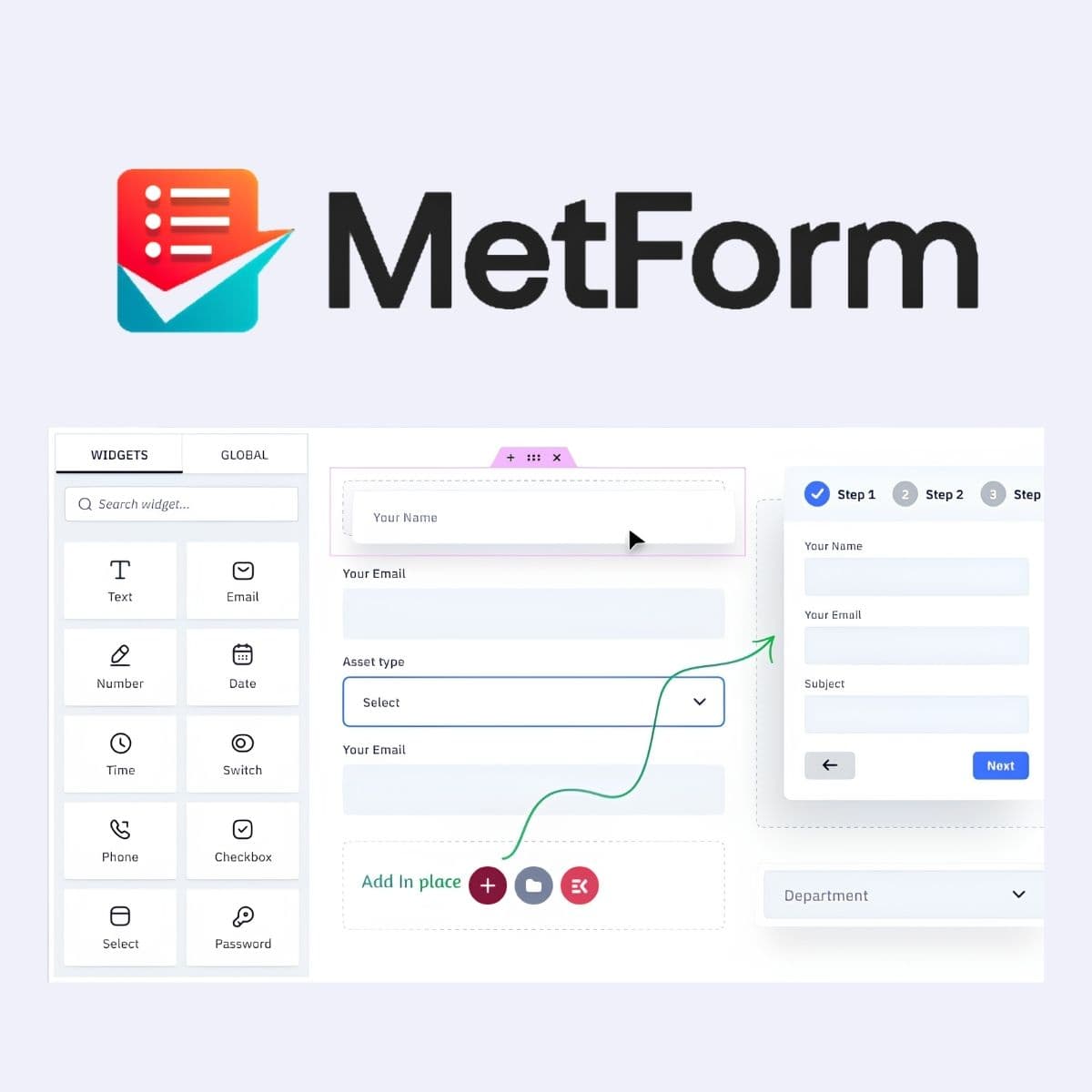Screenshot of MetForm Pro interface