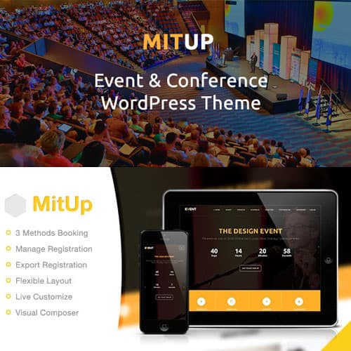 MitUp - Event & Conference WordPress Theme
