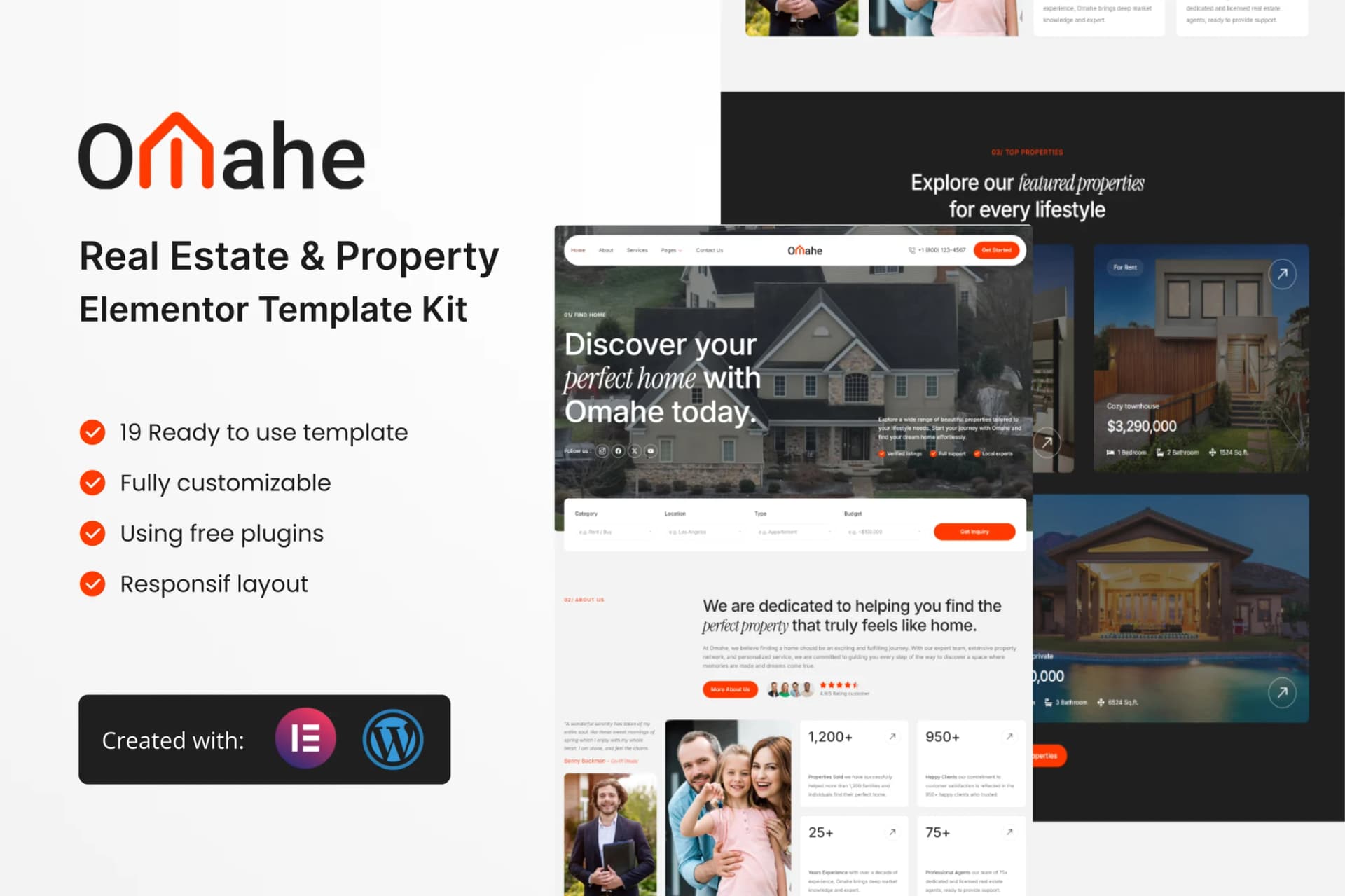 Omahe - Real Estate & Property Elementor Template Kit 