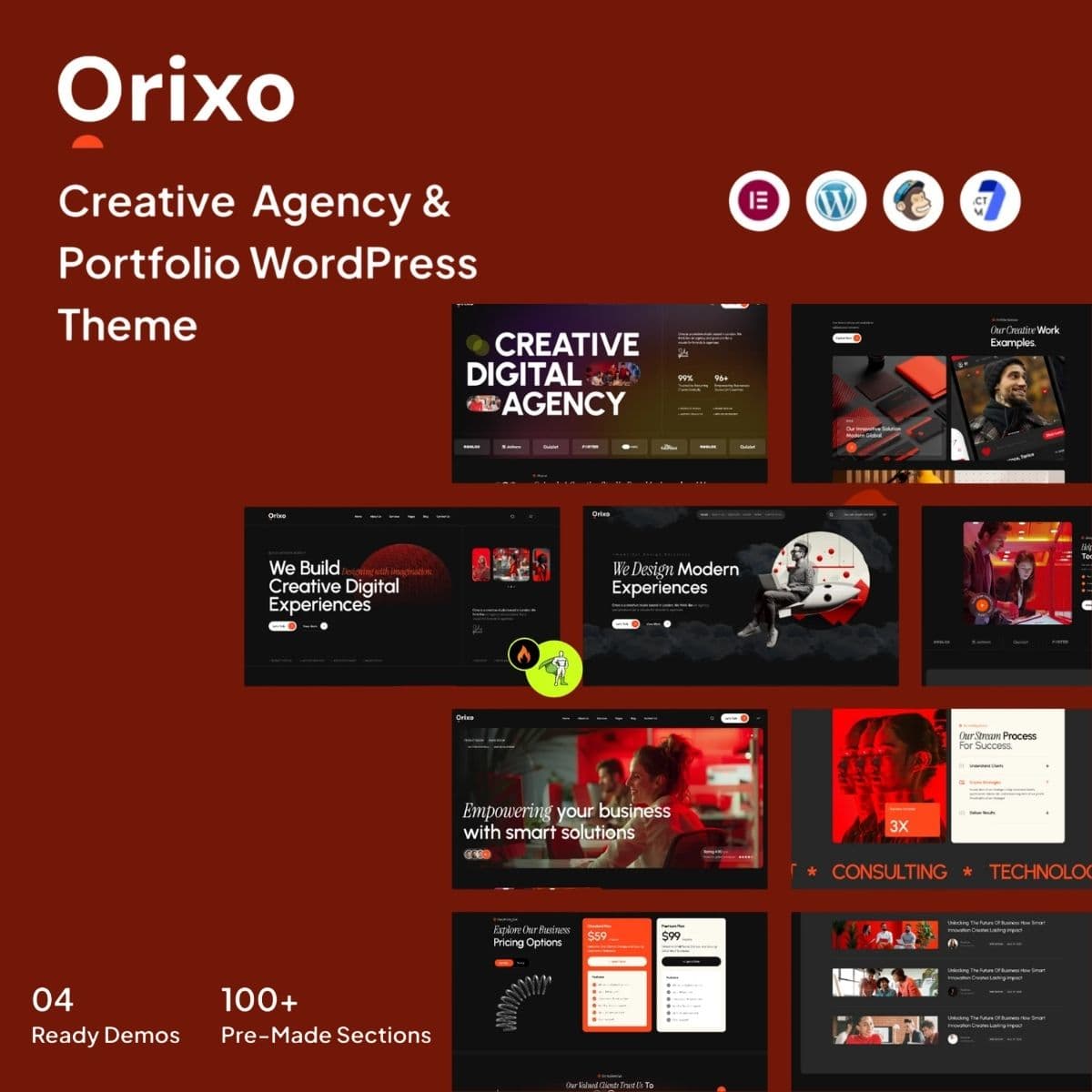 Screenshot of Orixo interface