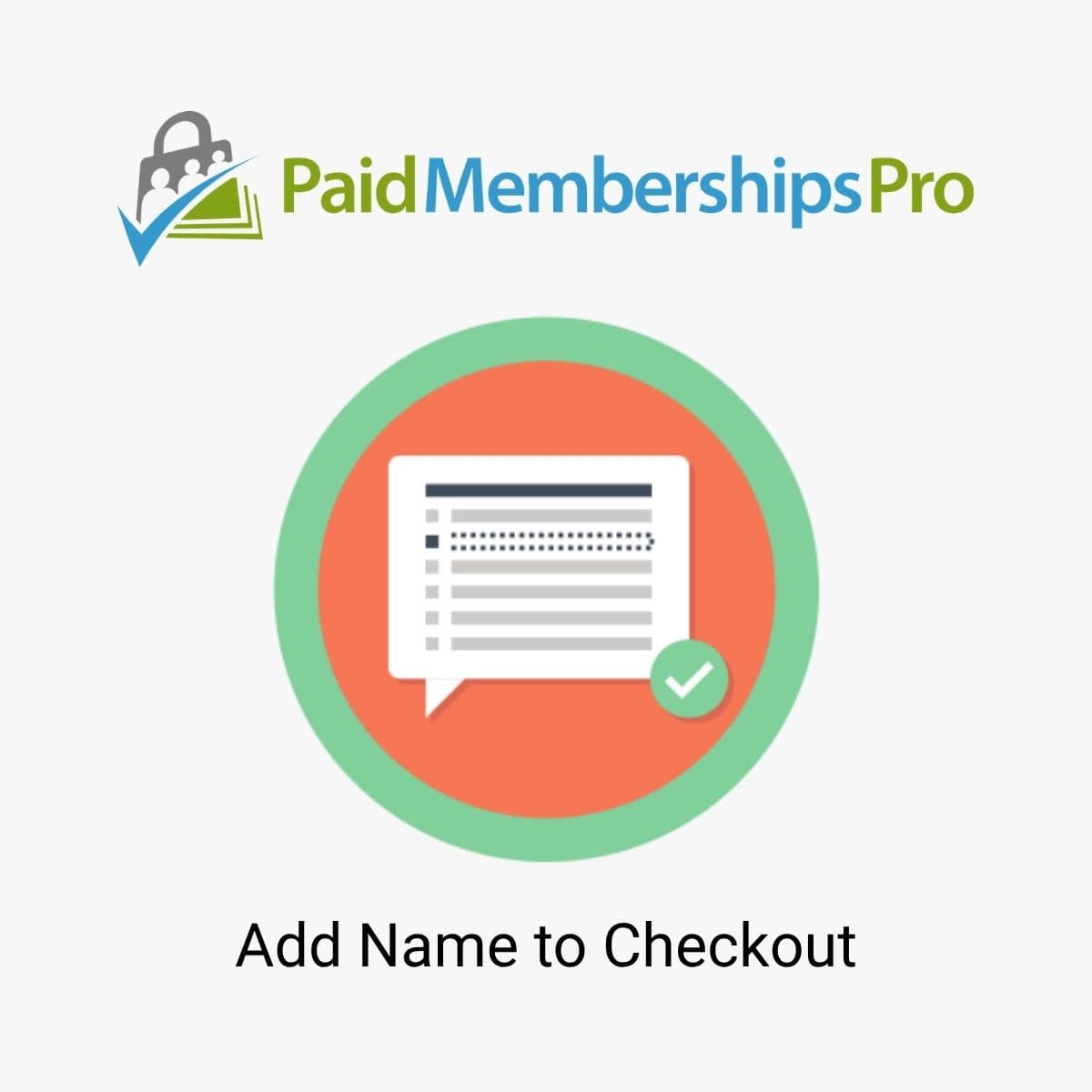 Screenshot of Paid Memberships Pro Add Name to Checkout interface