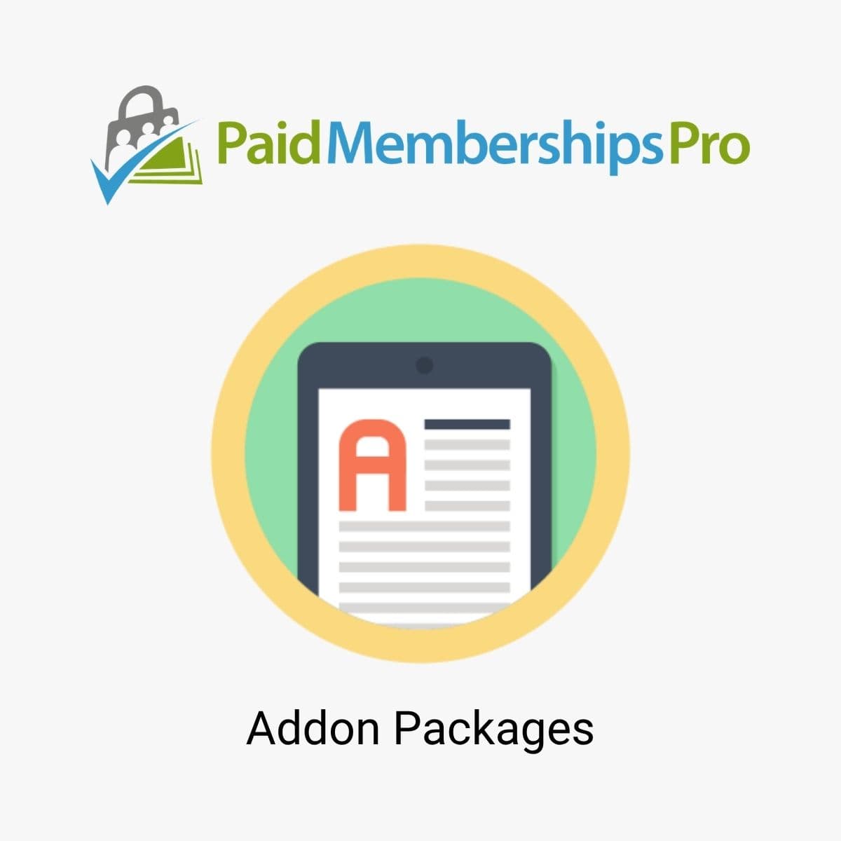 Screenshot of Paid Memberships Pro Addon Packages interface