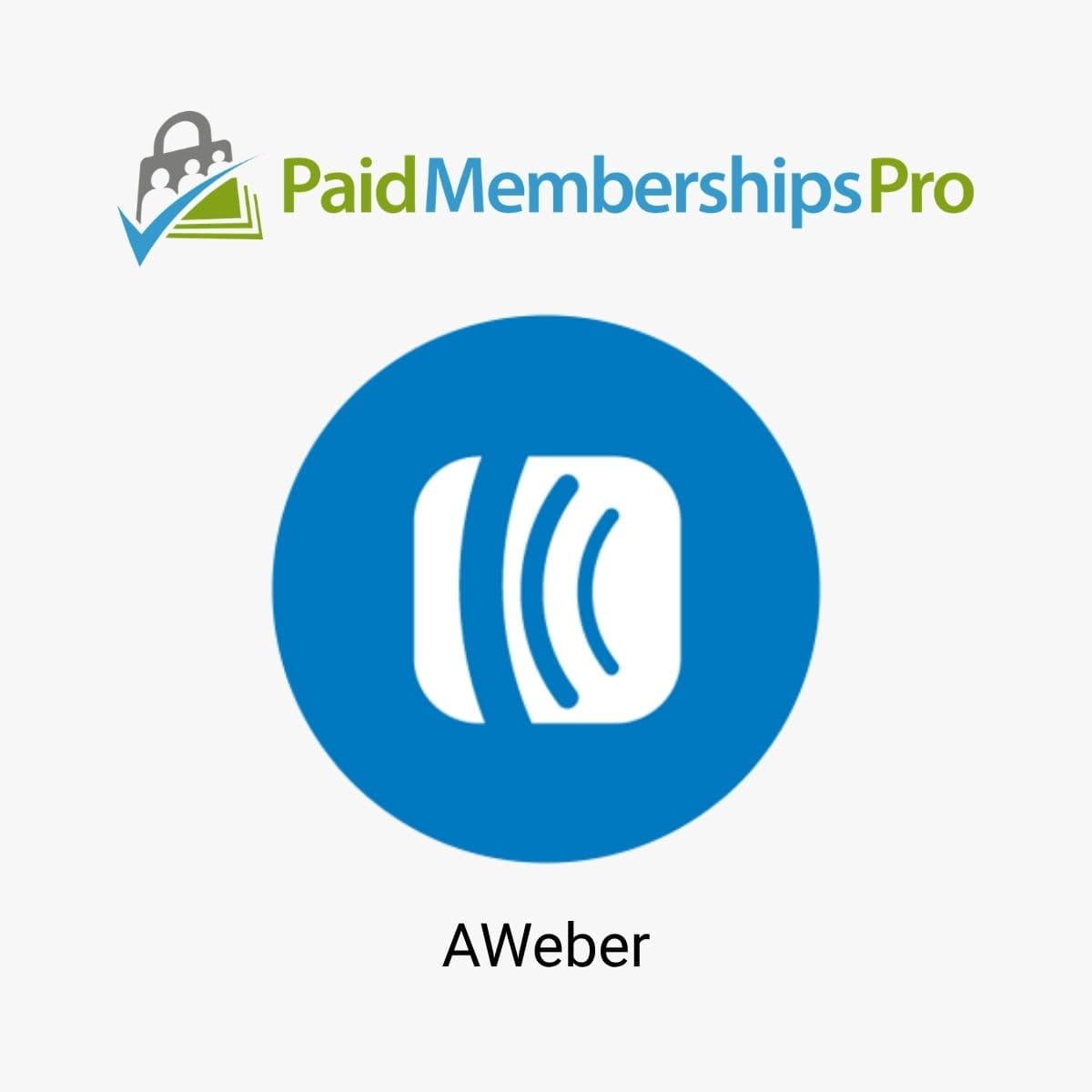 Screenshot of Paid Memberships Pro AWeber interface