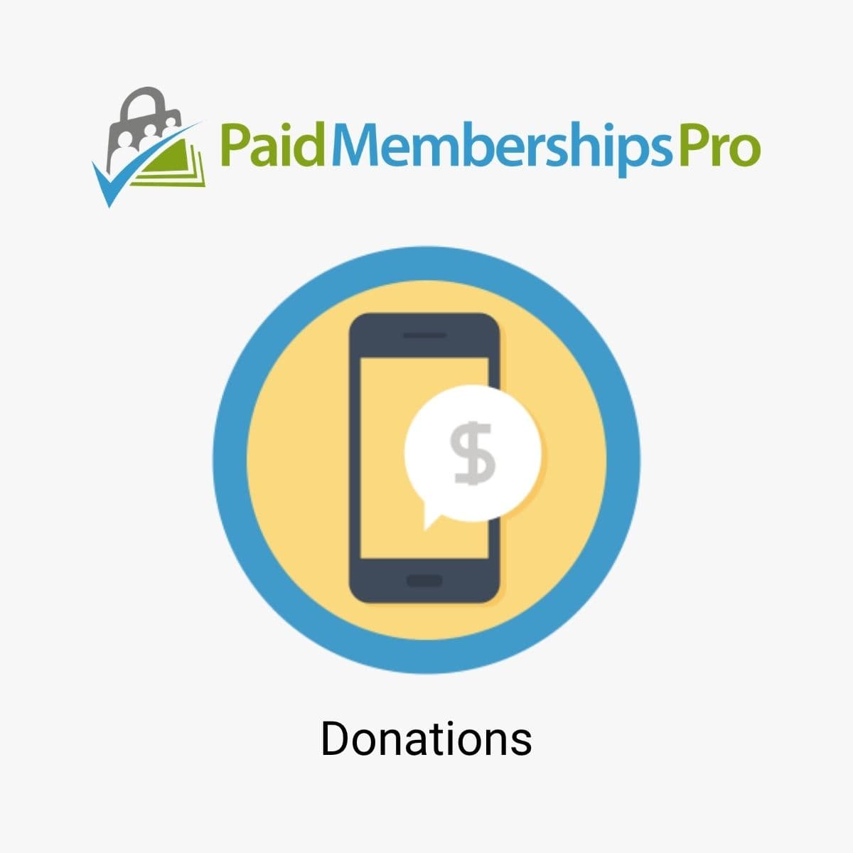 Screenshot of Paid Memberships Pro Donations interface