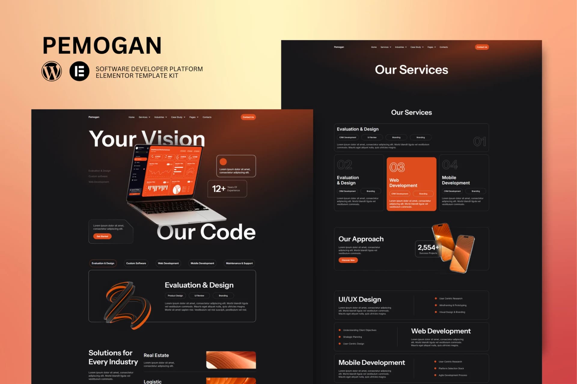 Pemogan - Software Development & IT Solutions Elementor Template Kit 